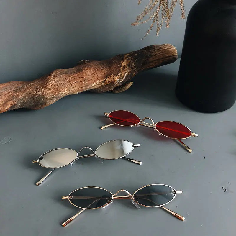 Retro Cat Eye Sunglasses Women Yellow Red Lens Sun Glasses DC-Beyond Borders Collective