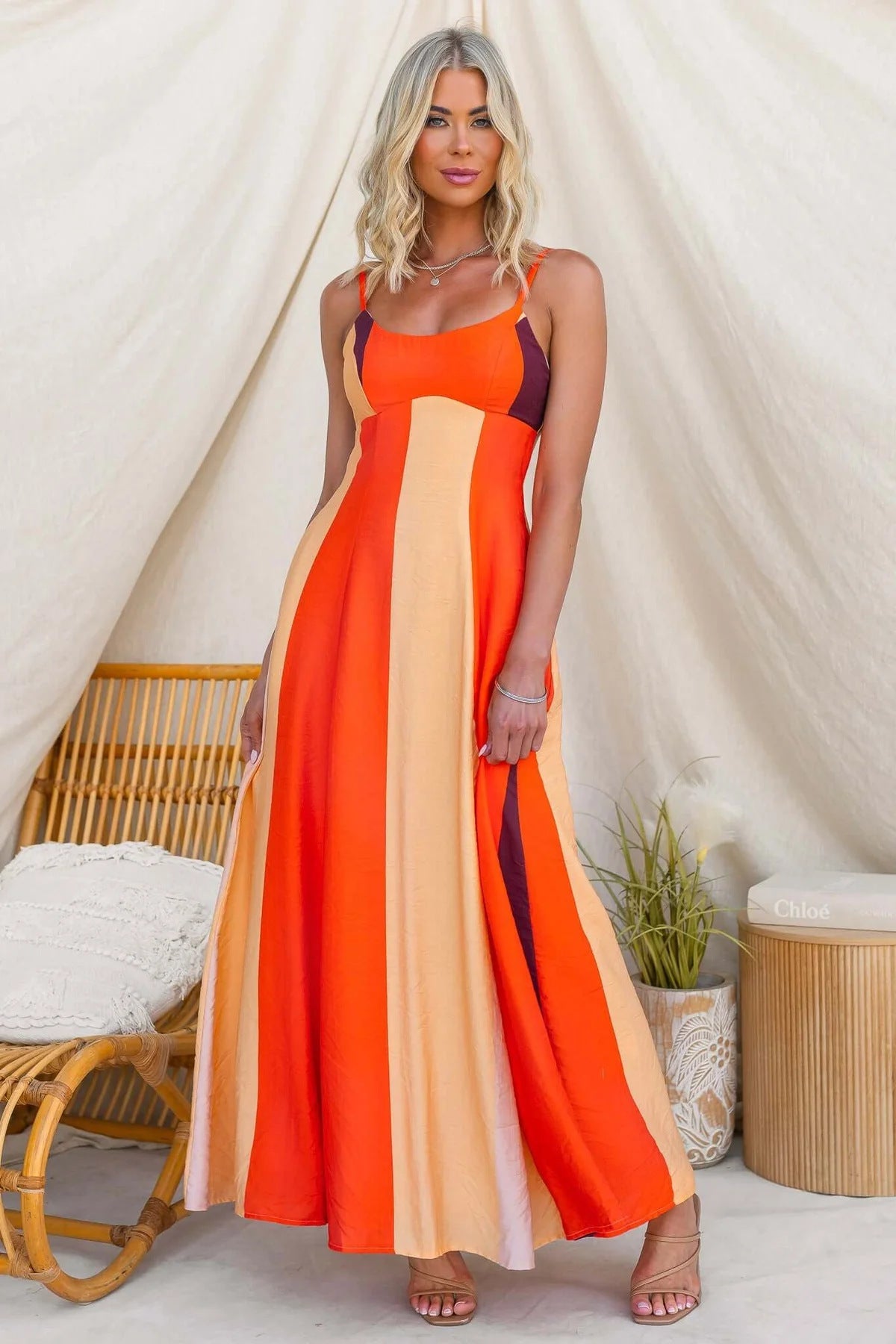 Fashionable Printed Mid-length Slip Dress DC-Beyond Borders Collective
