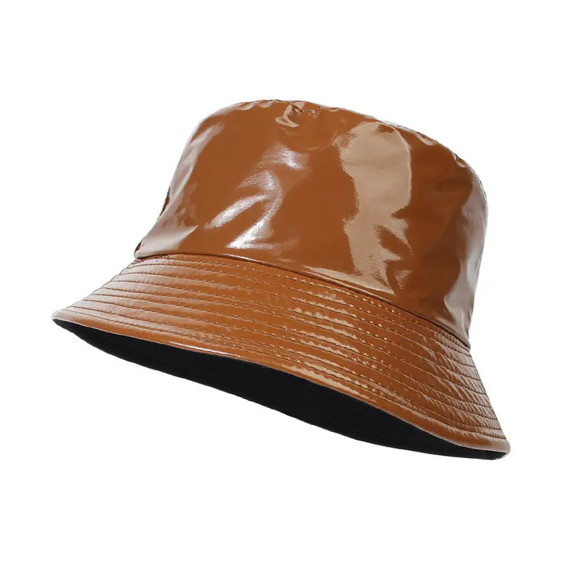 Outdoor Leisure Leather Fisherman Hat RightOn68