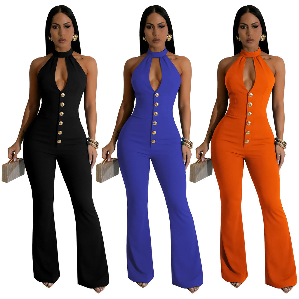 Fashionable And Sexy Off-shoulder Backless Figure-hugging Jumpsuit DC-Beyond Borders Collective