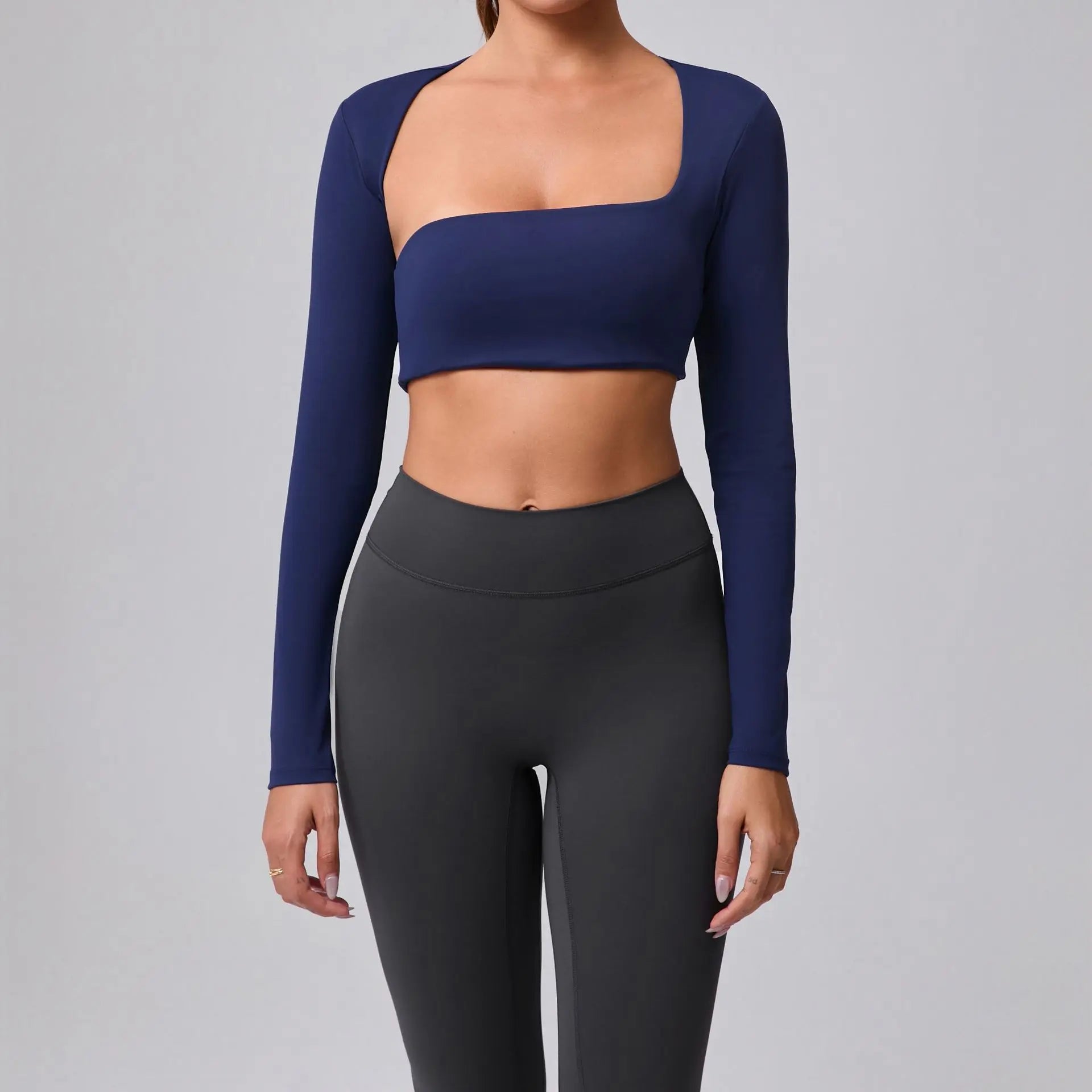 Autumn Sand Brushed Shawl Long Sleeve Yoga Wear DC-Beyond Borders Collective
