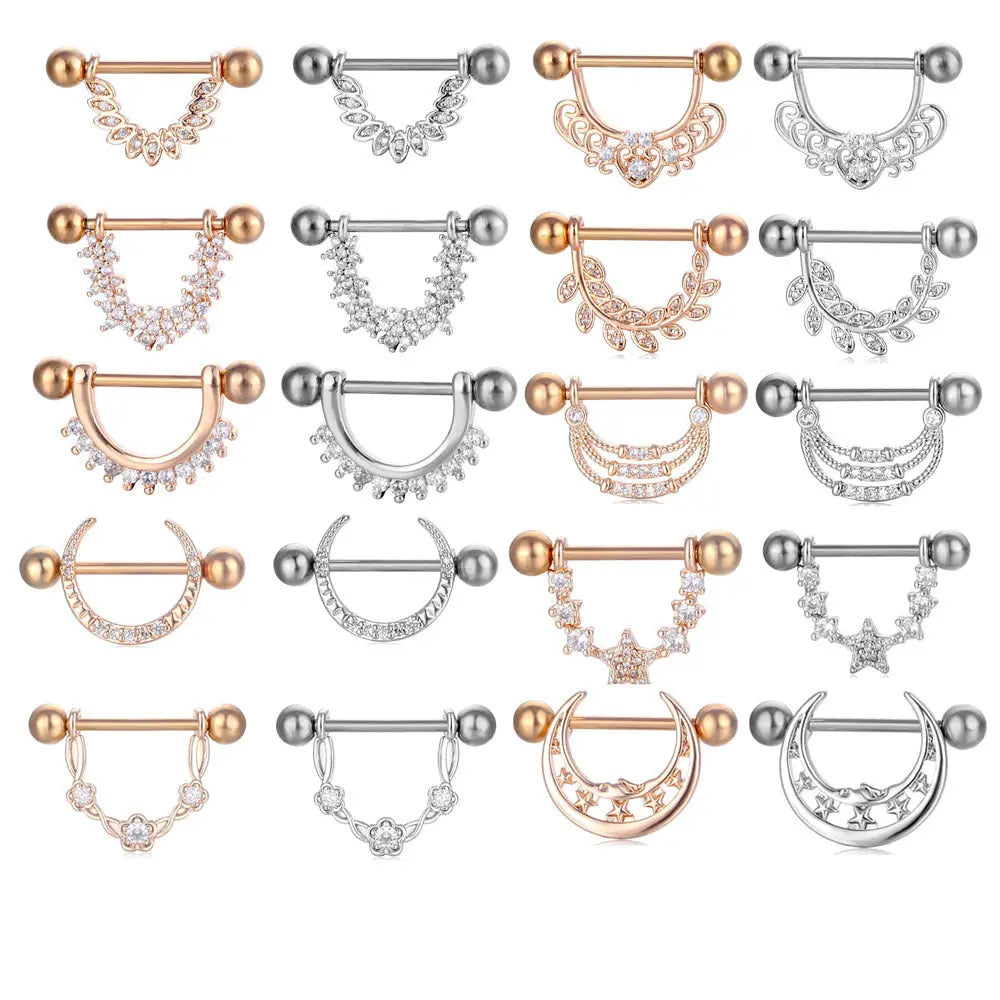 Nipple Zircon Ring RightOn68