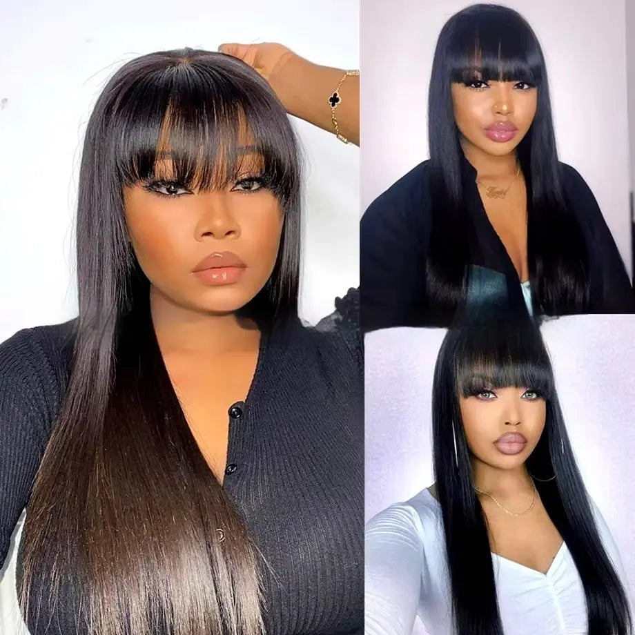 Straight Wig with Bang, no Lace RightOn68