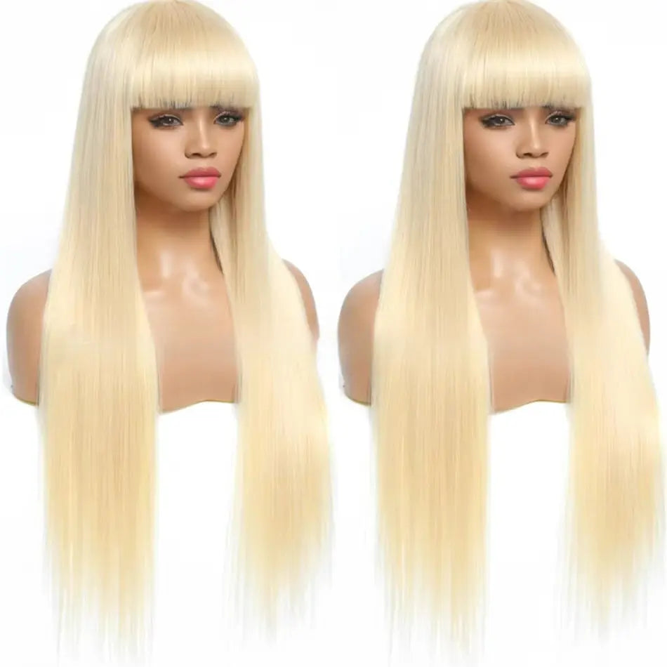 Full Bang Human Hair Wig RightOn68