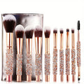 10Pcs Luxury Makeup Brush with Diamond Handle RightOn68