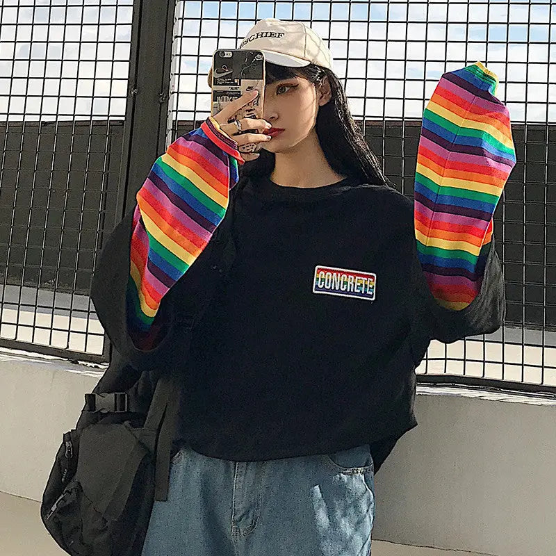 Long Sleeve T-Shirt Women's Wear Loose Korean Salt Wear DC-Beyond Borders Collective