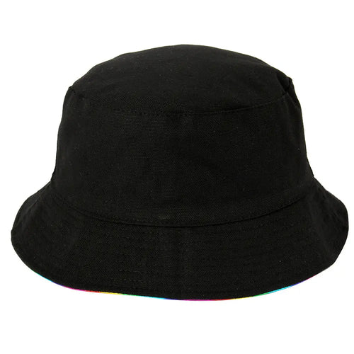Bright leather double-sided fisherman hat RightOn68