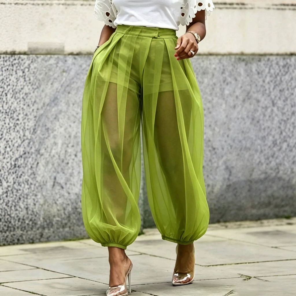 Summer New Semi Transparent Mesh Solid Color Bloomers DC-Beyond Borders Collective