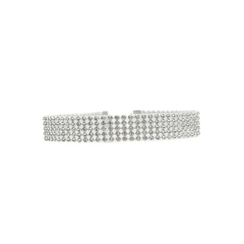Full Crystal Rhinestone Choker Necklace RightOn68
