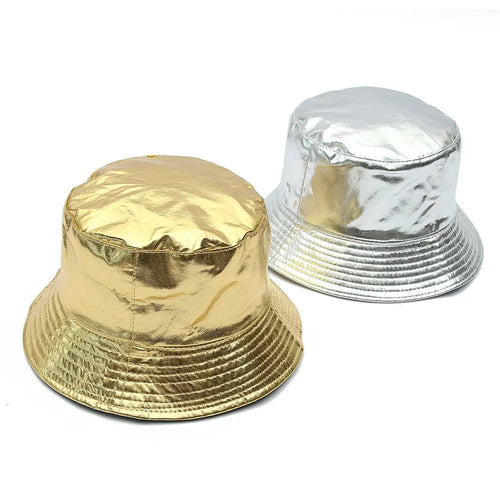Bright leather double-sided fisherman hat RightOn68