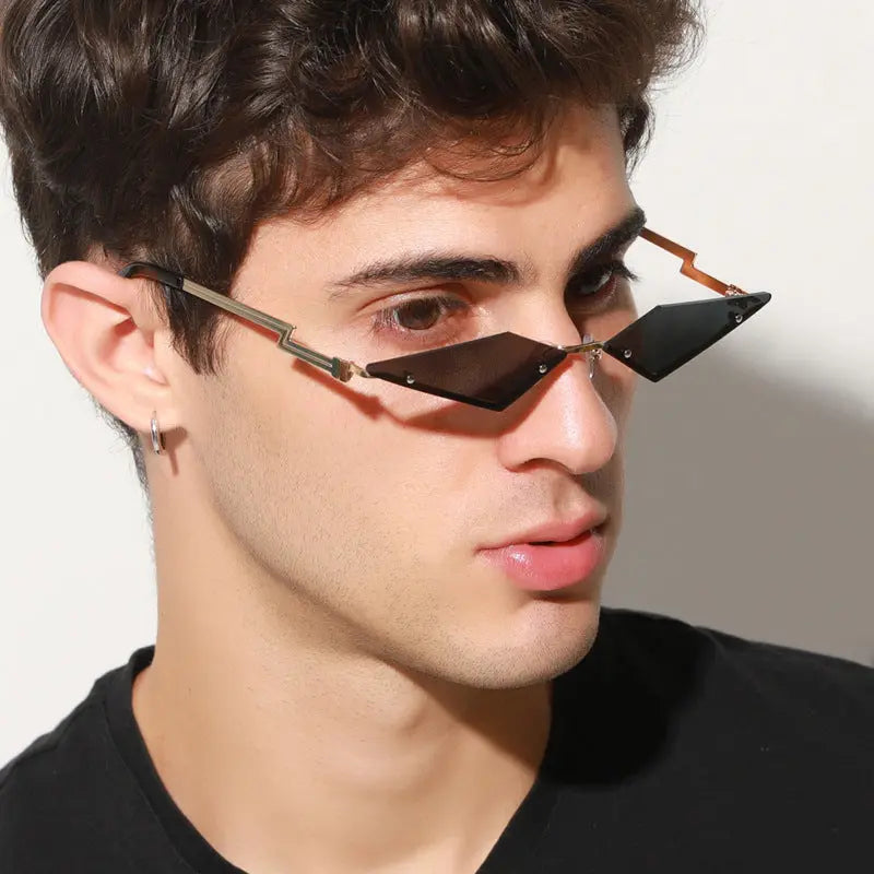 Fashion rimless sunglasses for women DC-Beyond Borders Collective