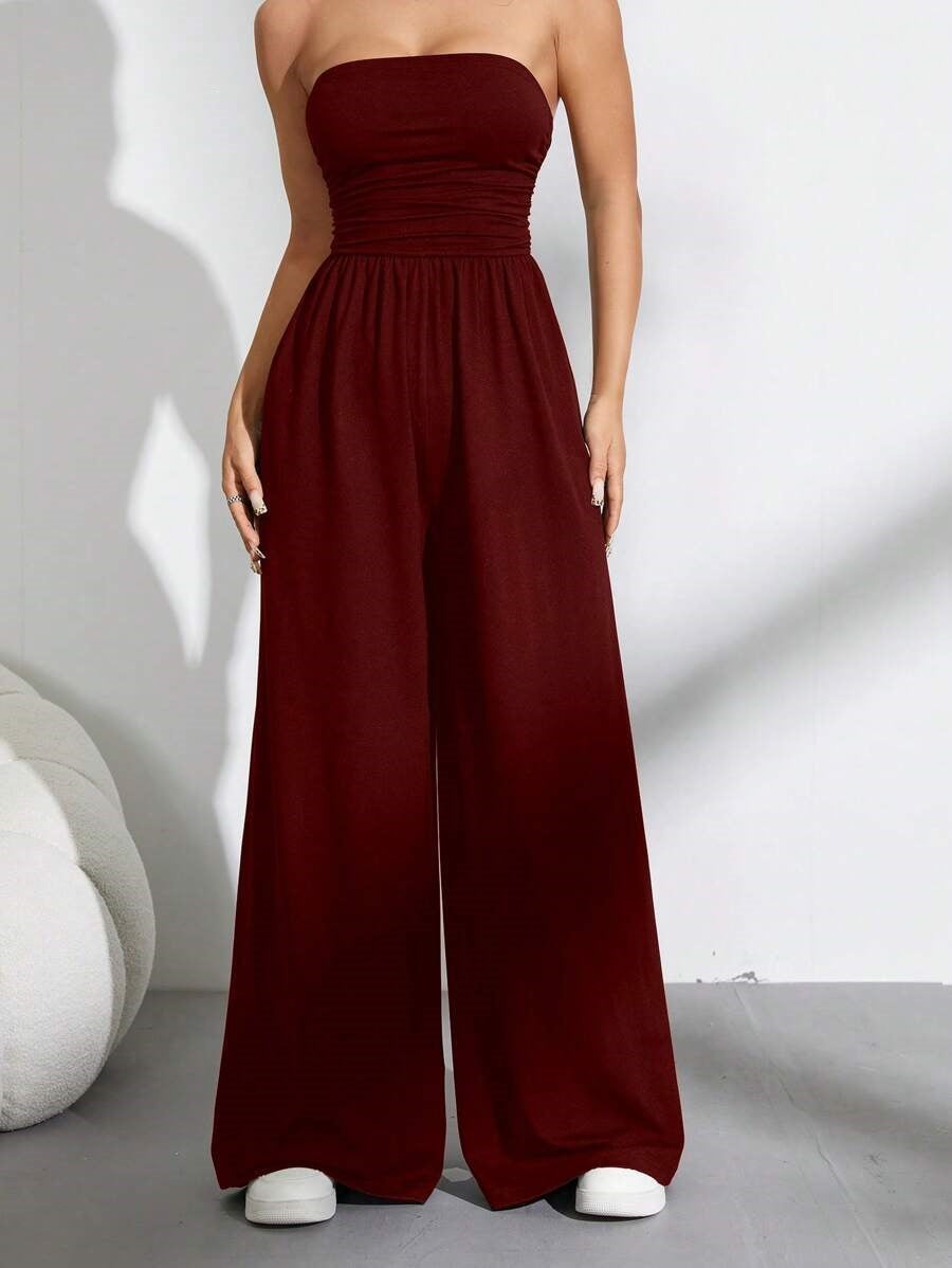 New Casual Versatile High-waisted Pants With A Tube Top DC-Beyond Borders Collective
