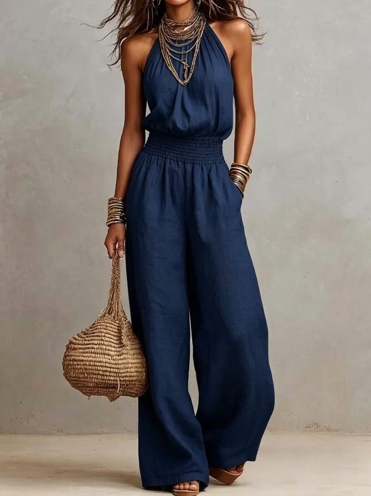 European And American Women's Backless Jumpsuit DC-Beyond Borders Collective