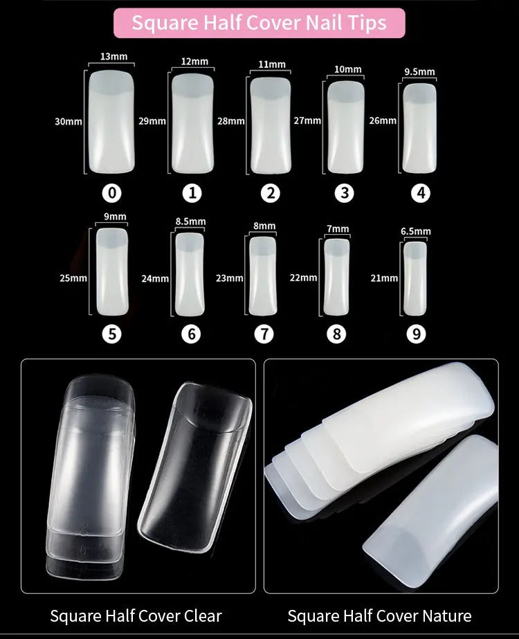 500 French nails RightOn68