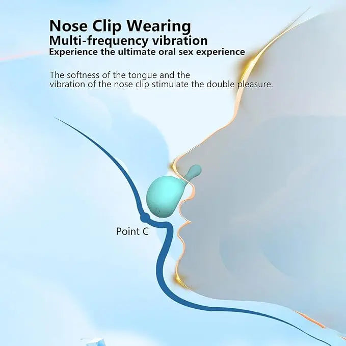 Nose Clip Oral Clit Stimulator, Remote RightOn68