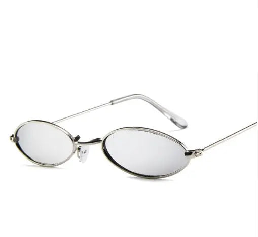 Metal Sunglasses Elliptical Sunglasses Small Frame Ocean Sunglasses Personality Glasses for Men and Women DC-Beyond Borders Collective