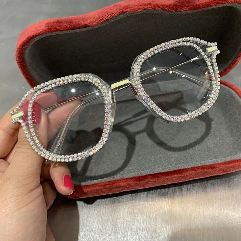 Diamond Framed Sunglasses RightOn68