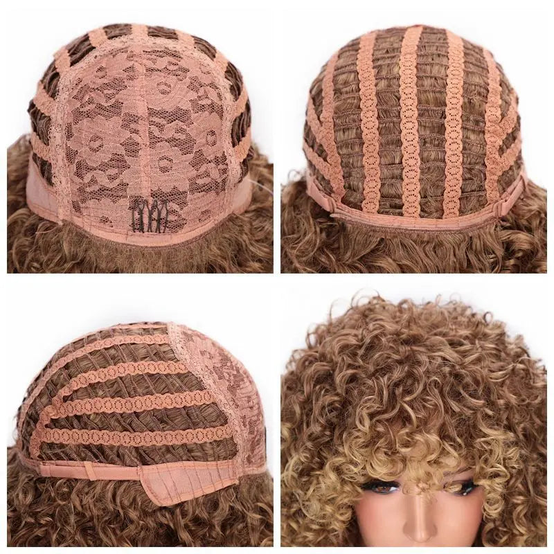 Curly Wig with Bang RightOn68