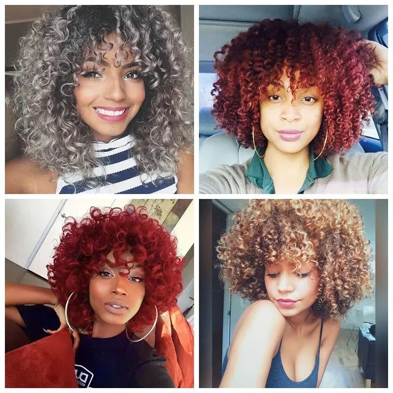 Curly Wig with Bang RightOn68