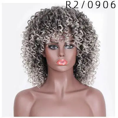 Curly Wig with Bang RightOn68