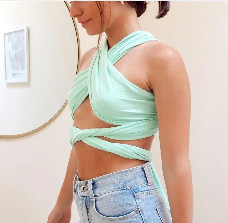 Multiple Ways To Wear Sexy Tie Tops DC-Beyond Borders Collective
