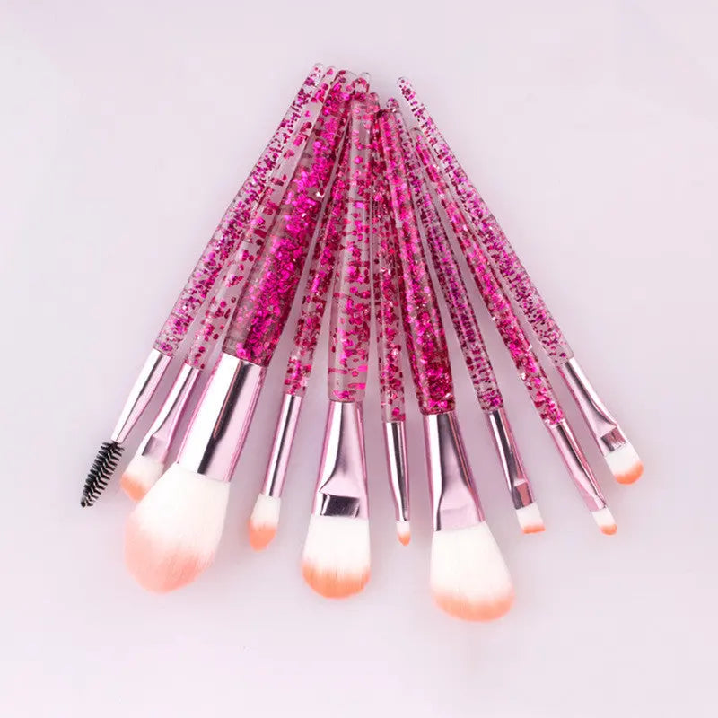 10 Makeup Brushes Powder-Filled Handle Makeup Brush Set RightOn68