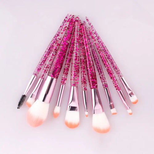10 Makeup Brushes Powder-Filled Handle Makeup Brush Set RightOn68