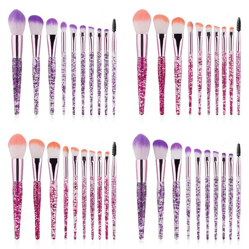 10 Makeup Brushes Powder-Filled Handle Makeup Brush Set RightOn68