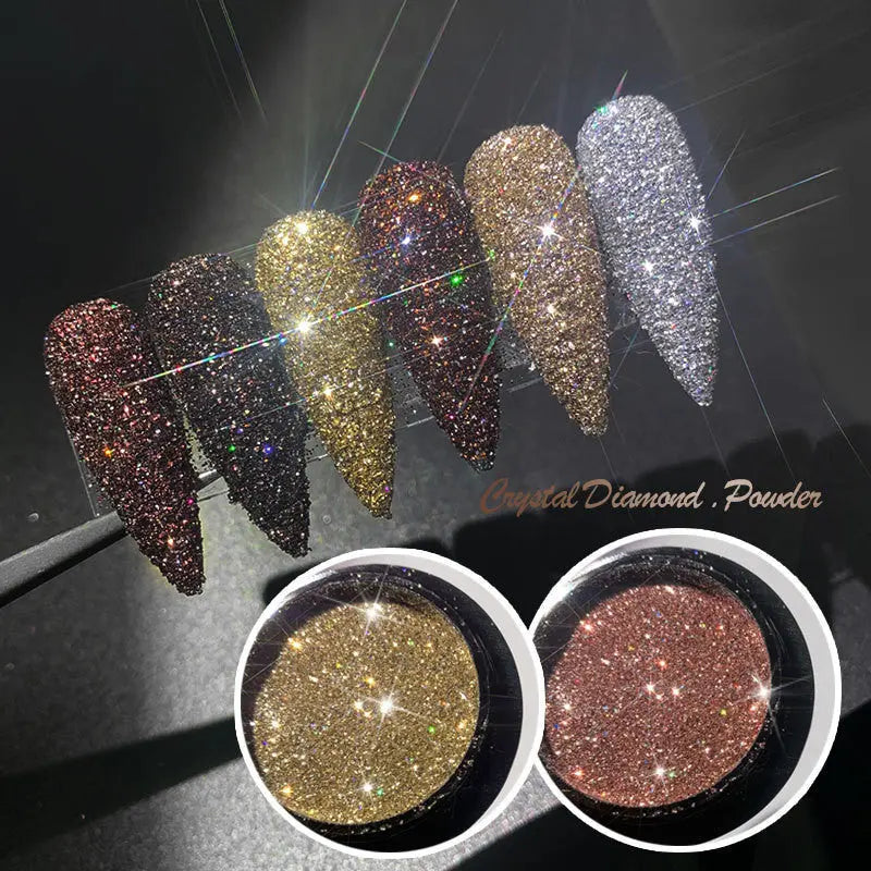 Glitter Nail Powder - Crystal Diamond Sequins for Nails | 1g RightOn68