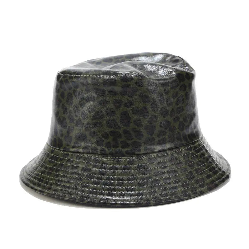 Leopard Print Double-Sided Fisherman Hat RightOn68