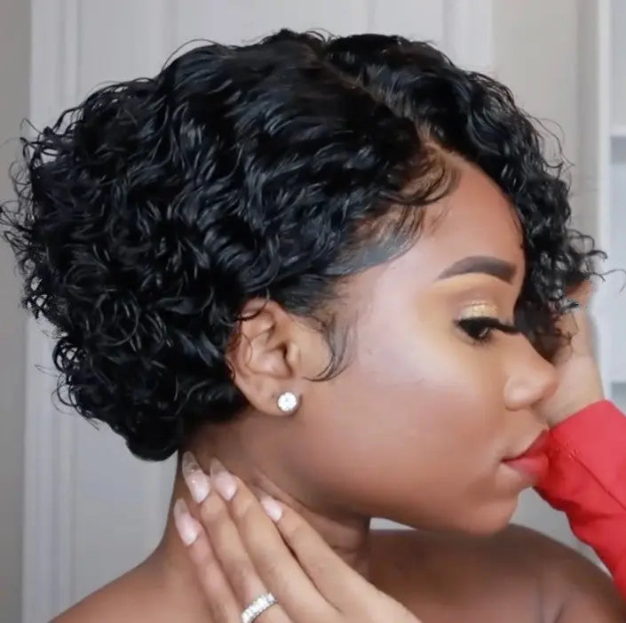 Short Curly Hair Wigs RightOn68