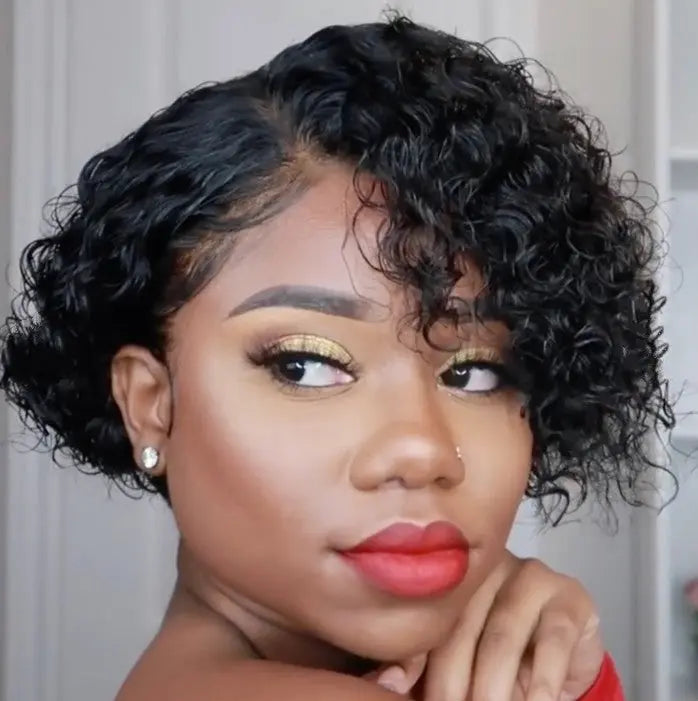 Short Curly Hair Wigs RightOn68
