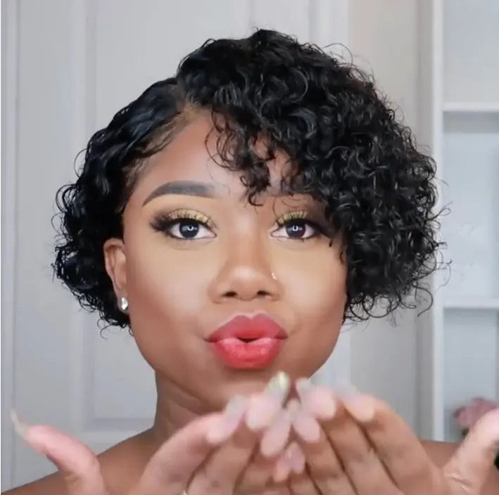 Short Curly Hair Wigs RightOn68