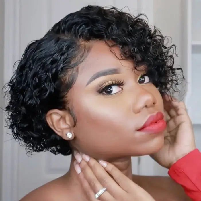 Short Curly Hair Wigs RightOn68