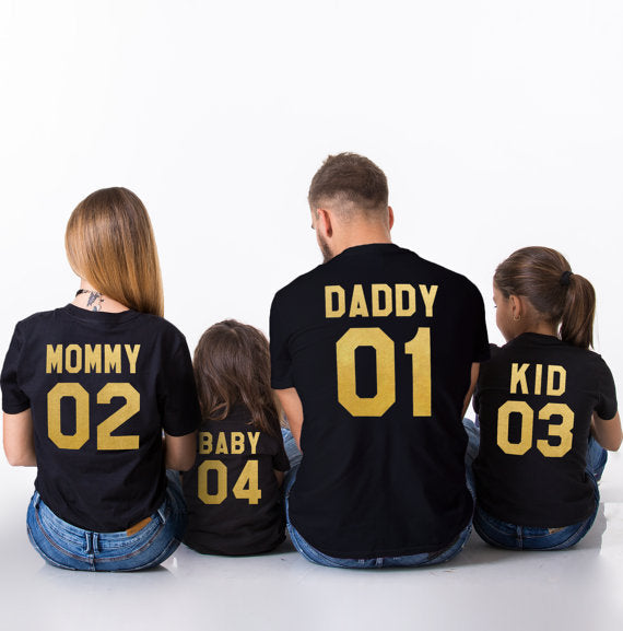 Parent-Child Short-Sleeved T-Shirt Family Wear Top DC-Beyond Borders Collective