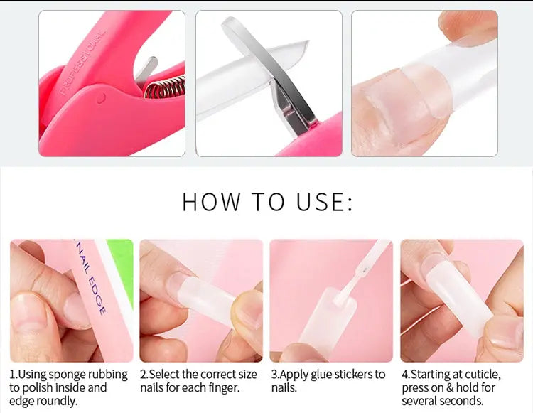 500 French nails RightOn68