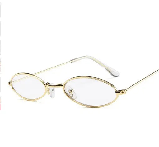 Metal Sunglasses Elliptical Sunglasses Small Frame Ocean Sunglasses Personality Glasses for Men and Women DC-Beyond Borders Collective