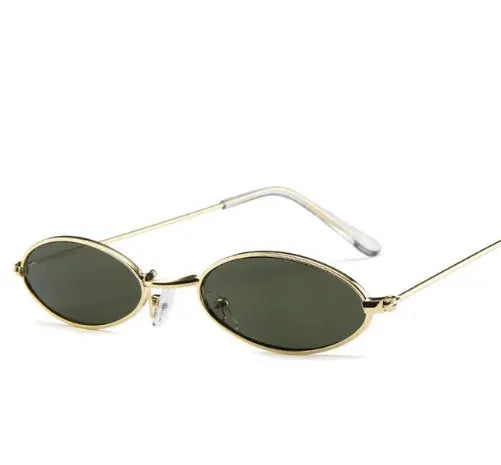 Metal Sunglasses Elliptical Sunglasses Small Frame Ocean Sunglasses Personality Glasses for Men and Women DC-Beyond Borders Collective