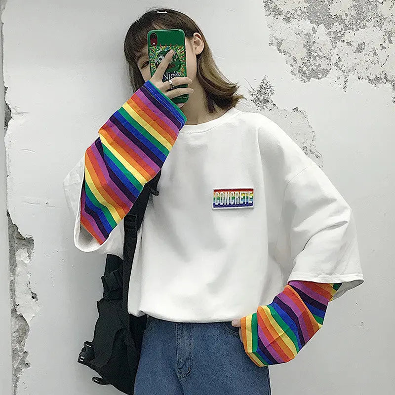 Long Sleeve T-Shirt Women's Wear Loose Korean Salt Wear DC-Beyond Borders Collective