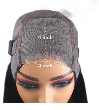 Glueless Human Hair Straight Wig RightOn68