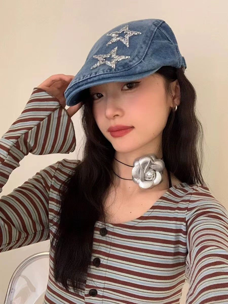 Blue Advance Hats Spring And Autumn Painter Cap Women's Casual Fashion DC-Beyond Borders Collective