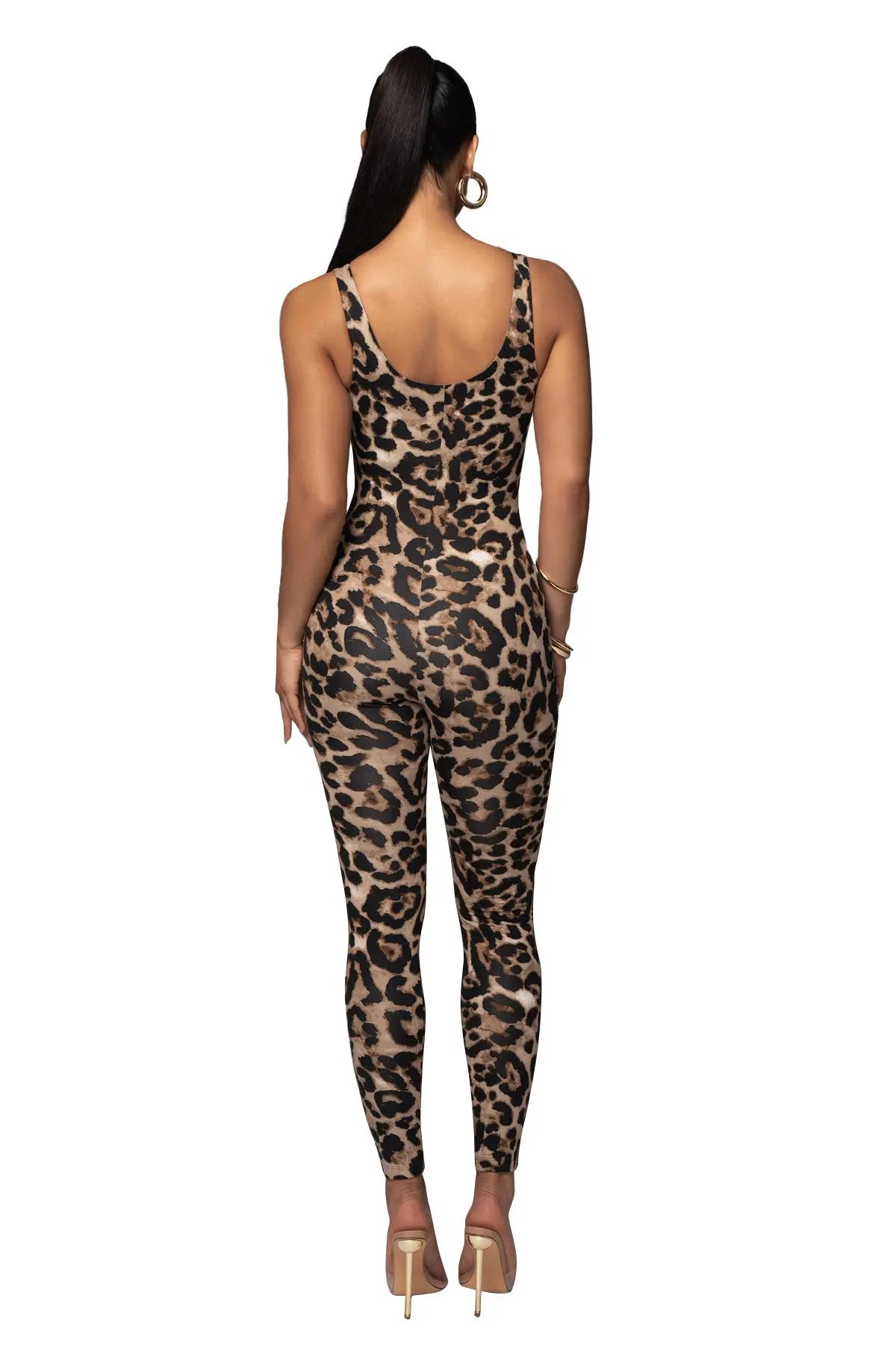 Big U-neck Printed Jumpsuit Fashion Women's Wear DC-Beyond Borders Collective