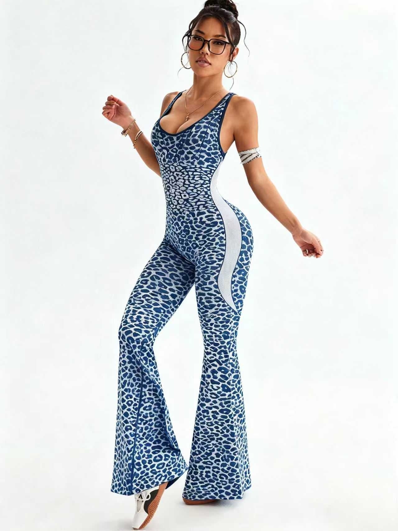 Cross-Back Beautiful Back Sexy One-Piece Yoga Pants DC-Beyond Borders Collective