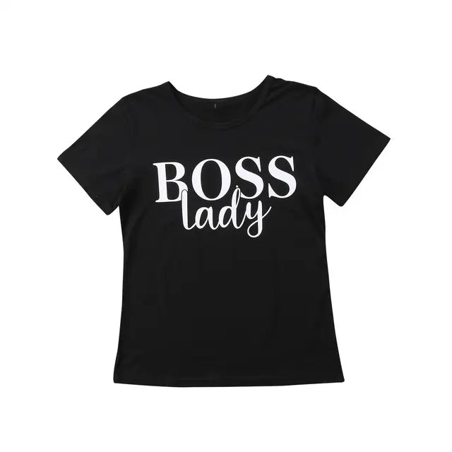 Parent-child wear short sleeve English print DC-Beyond Borders Collective