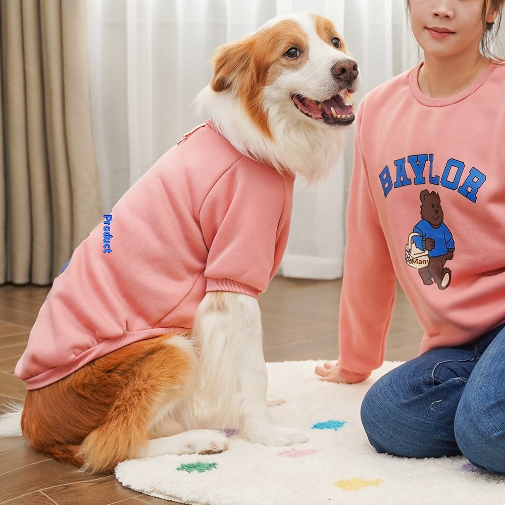Autumn And Winter Parent-child Pet Clothing Dog Clothes And Supplies Fleece-lined DC-Beyond Borders Collective