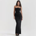 Slim Tube Top Long Dress Sexy Fashion Bandeau Backless Party Evening Dresses For Women Clothing DC-Beyond Borders Collective
