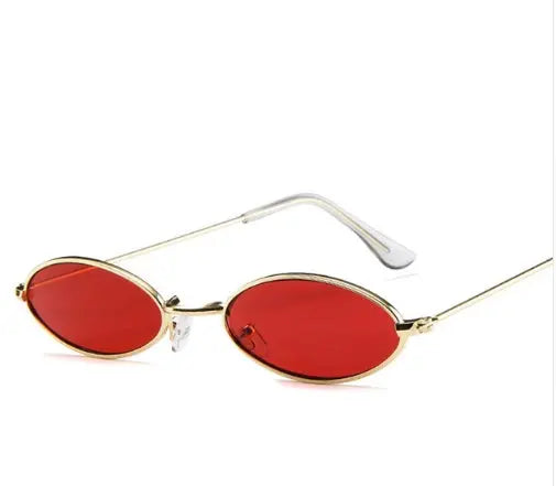 Metal Sunglasses Elliptical Sunglasses Small Frame Ocean Sunglasses Personality Glasses for Men and Women DC-Beyond Borders Collective