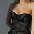 Satin Tube Top Solid Color Slim Outer Wear DC-Beyond Borders Collective