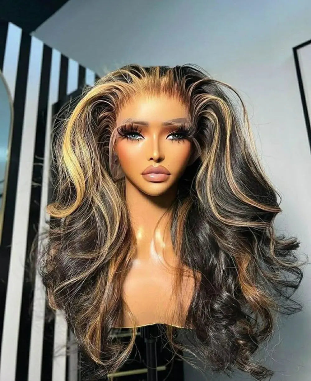 Ombre Lace Front Wavy Lace Glueless Wig Dropshipman