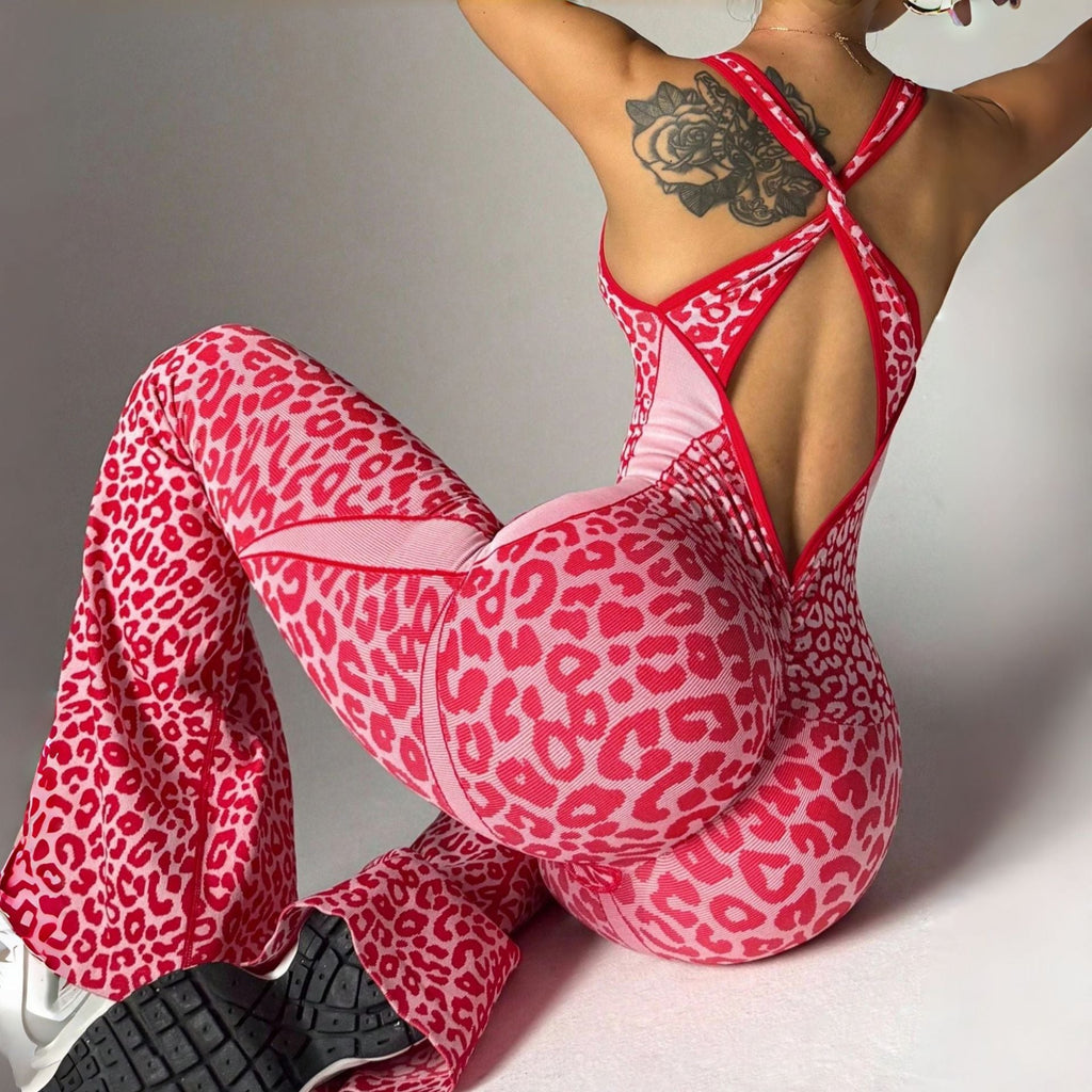 Cross-Back Beautiful Back Sexy One-Piece Yoga Pants DC-Beyond Borders Collective